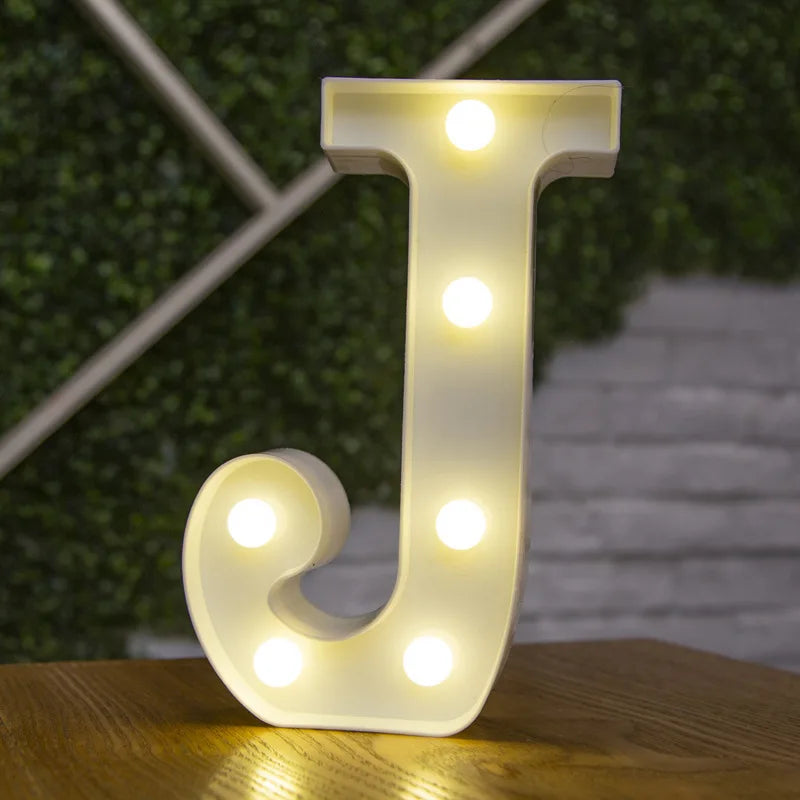 alphabet led light lamp (plus hearts + numbers + symbols)