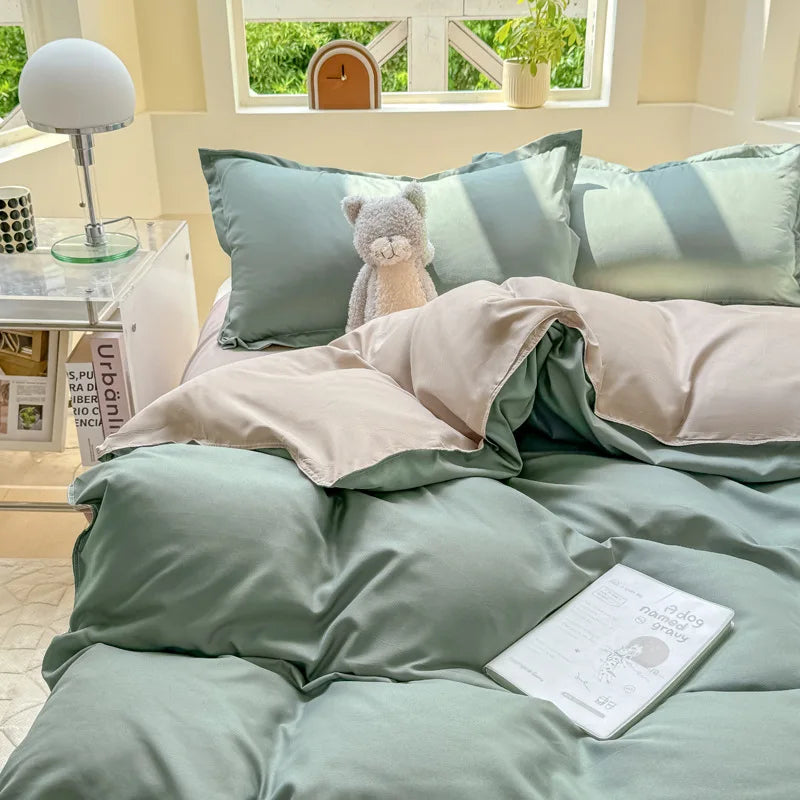 double colored duvet sets