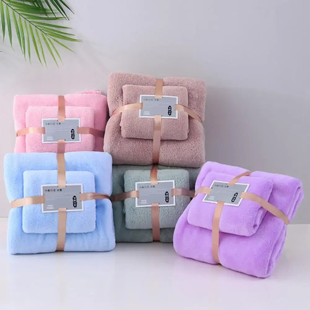 fleece luxury towel sets