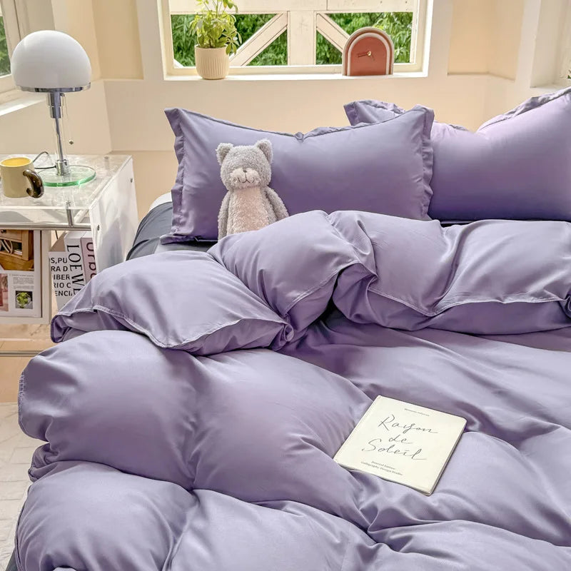 double colored duvet sets