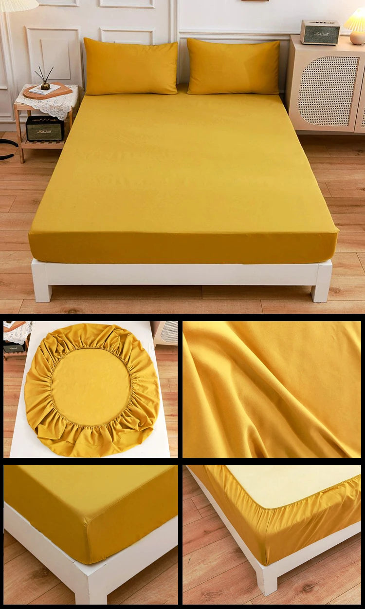 more color solid fitted sheet