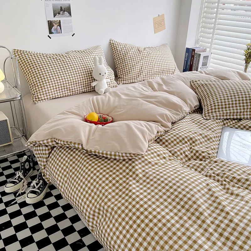 plaid on plaid - duvet cover