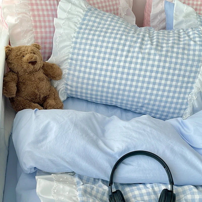 pink or blue dorthy duvet set