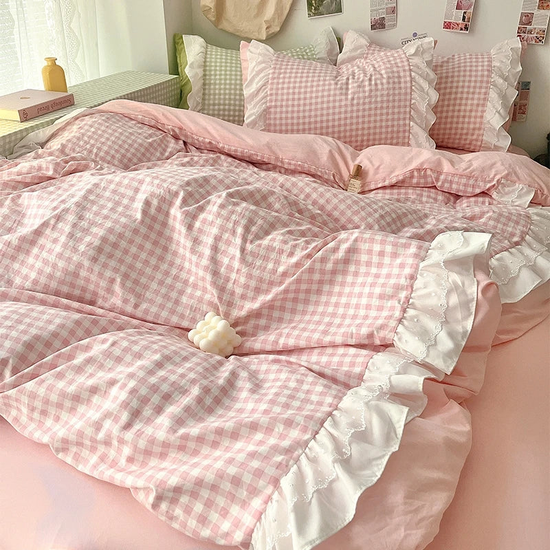 pink or blue dorthy duvet set