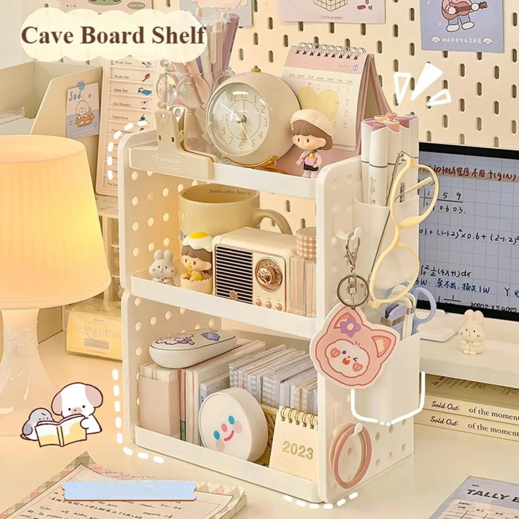 hole board desktop organizer