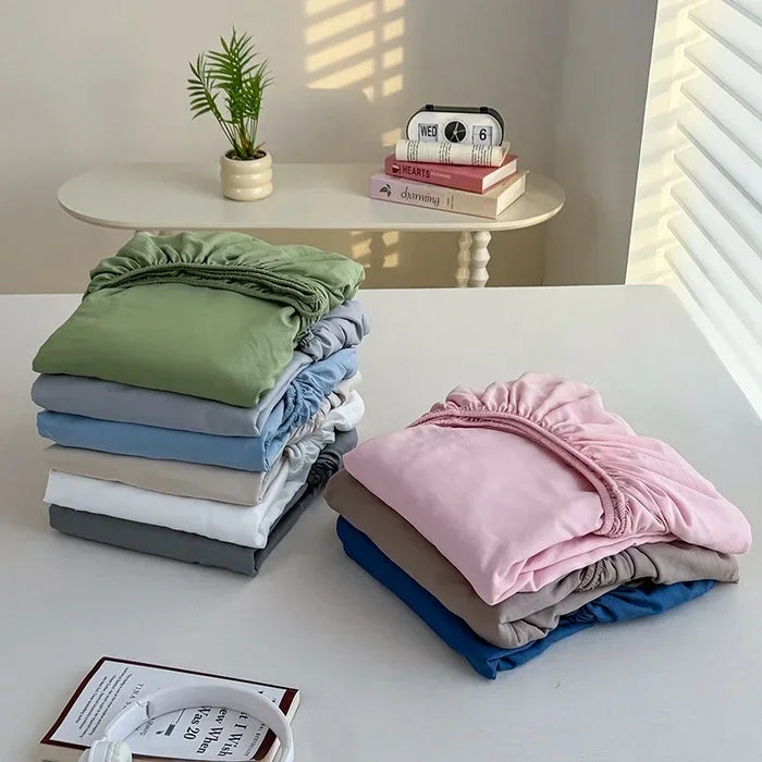plain colored fitted sheets