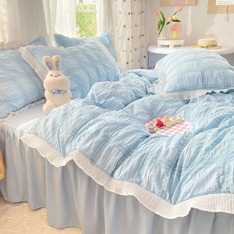 princess textured duvet set