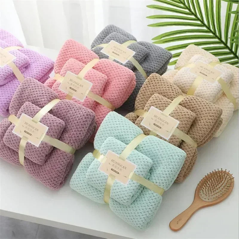 basic hand towel + bath towel set
