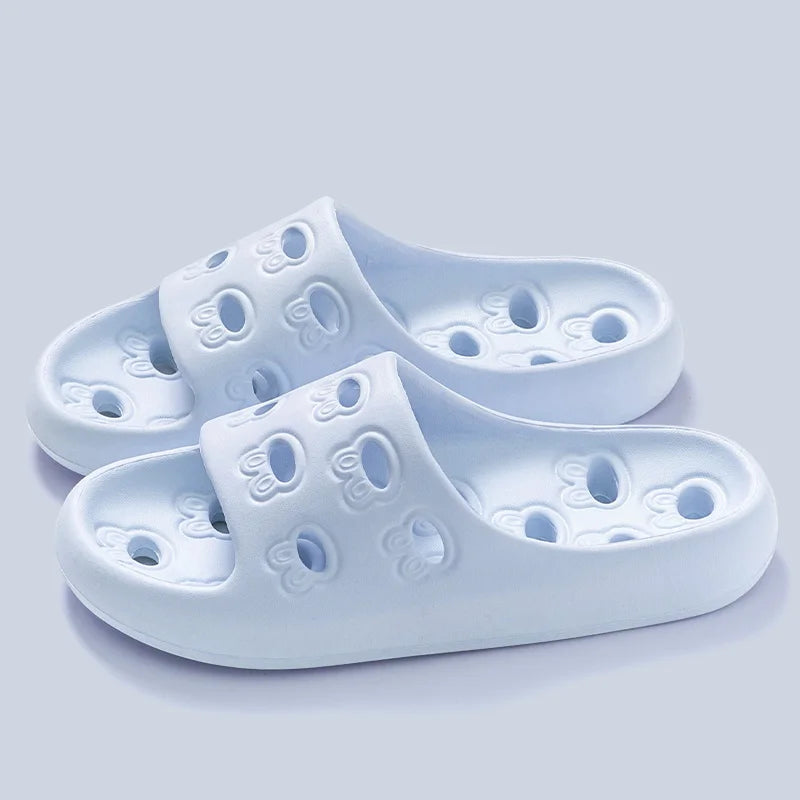 pastel cutout shower slides