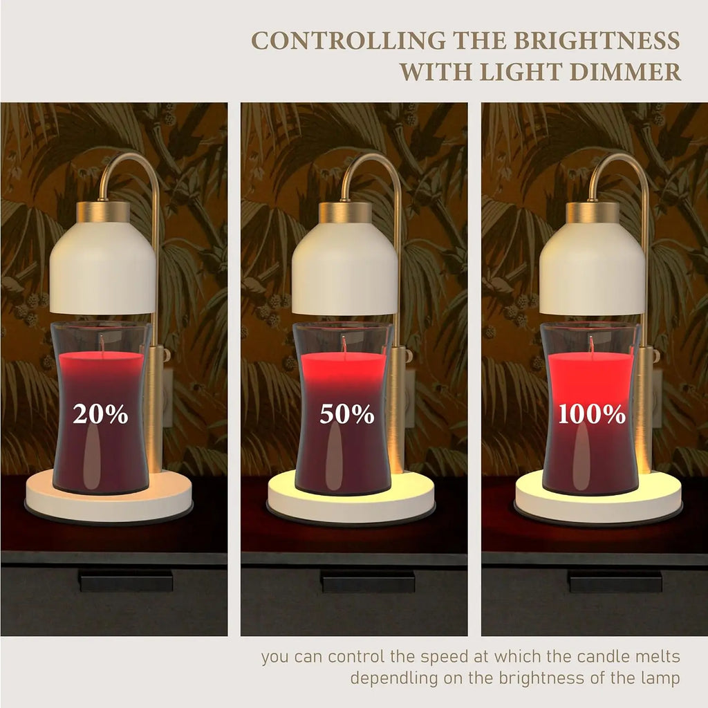 dimmable candle warmer, bulbs included