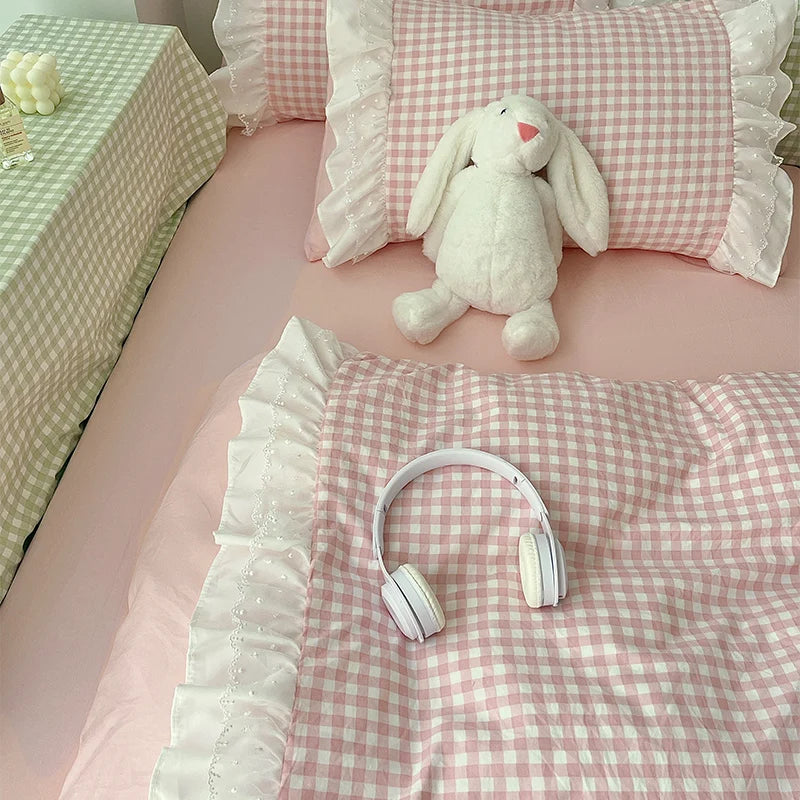 pink or blue dorthy duvet set