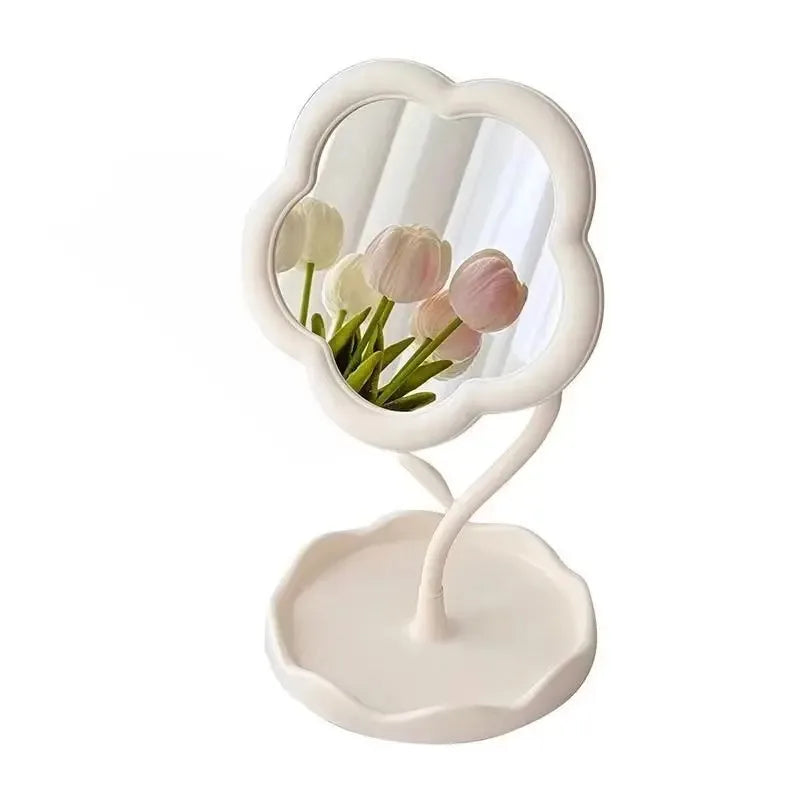 desktop flower mirror
