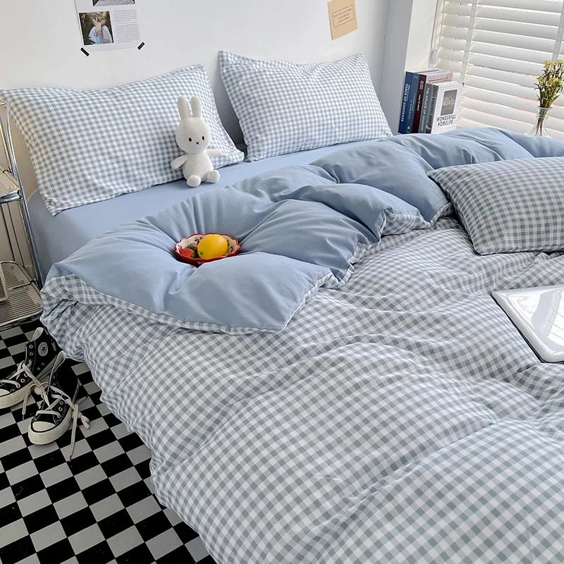 plaid on plaid - duvet cover
