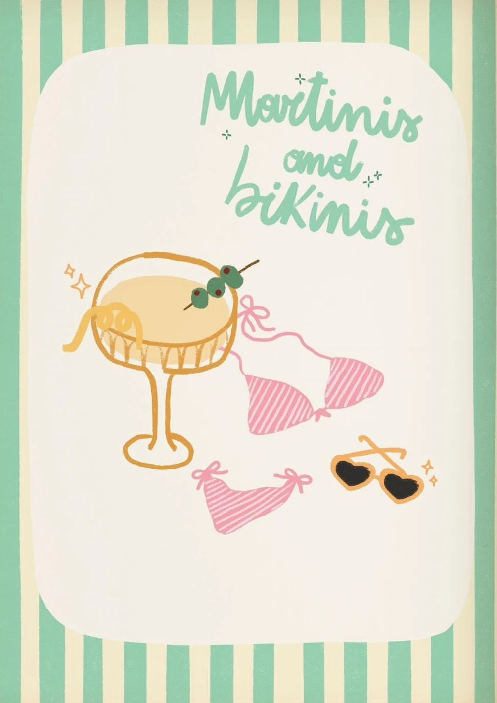 tropical beach print posters