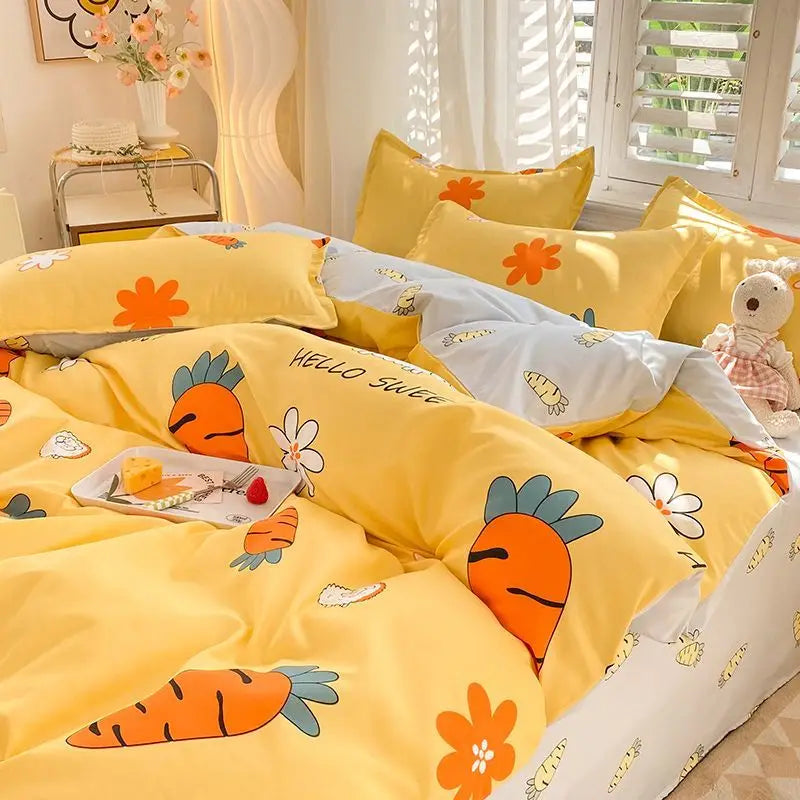 cute cartoon animal duvet set