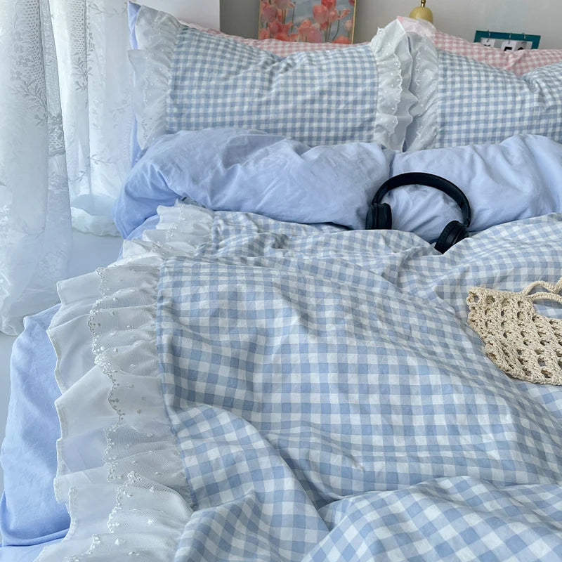 pink or blue dorthy duvet set