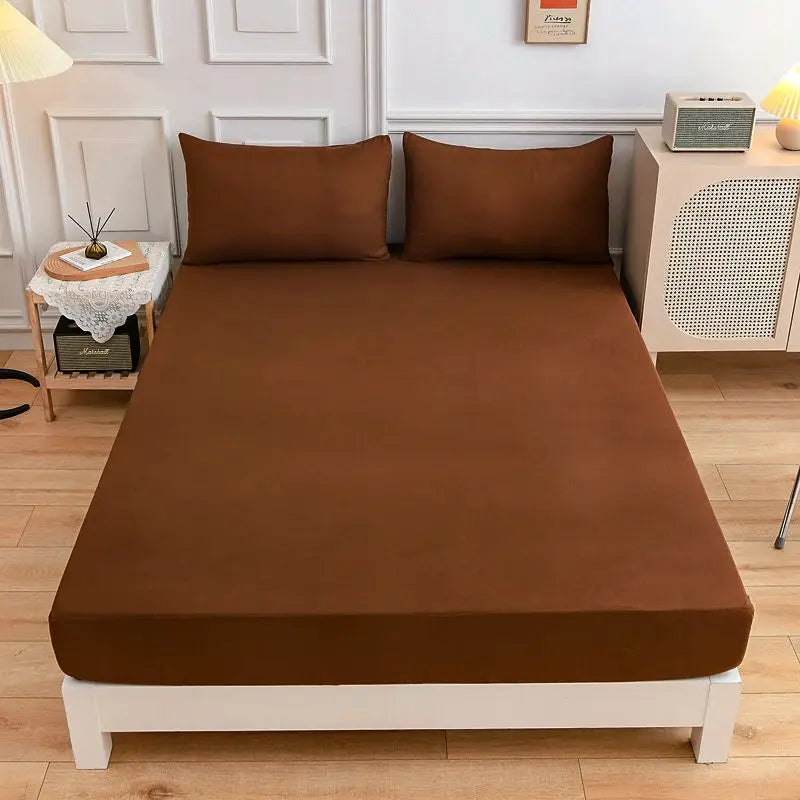more color solid fitted sheet