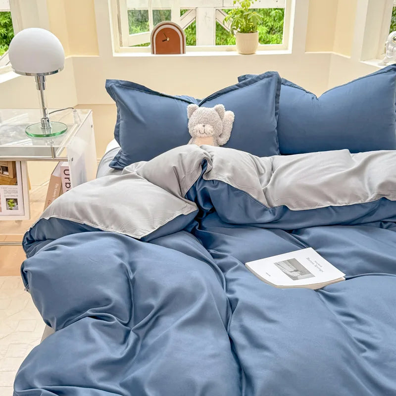 double colored duvet sets