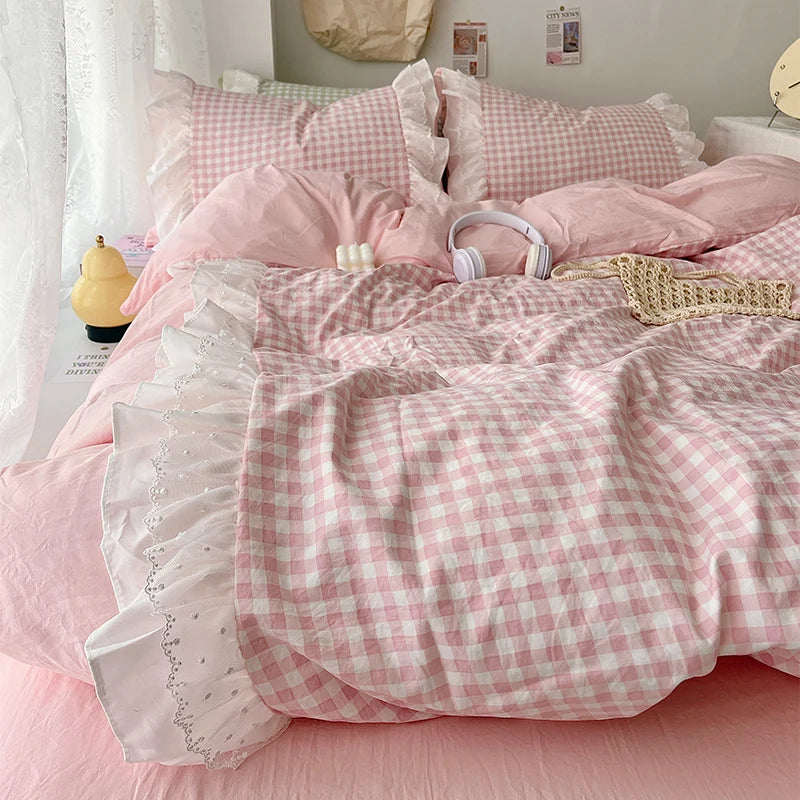 pink or blue dorthy duvet set