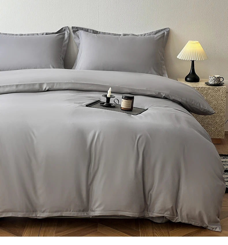 solid plain duvet sets