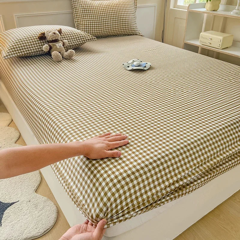 gingham fitted sheets