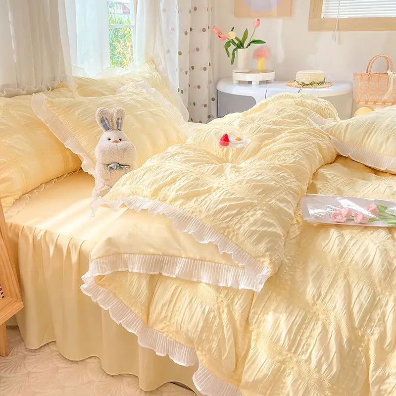 princess textured duvet set