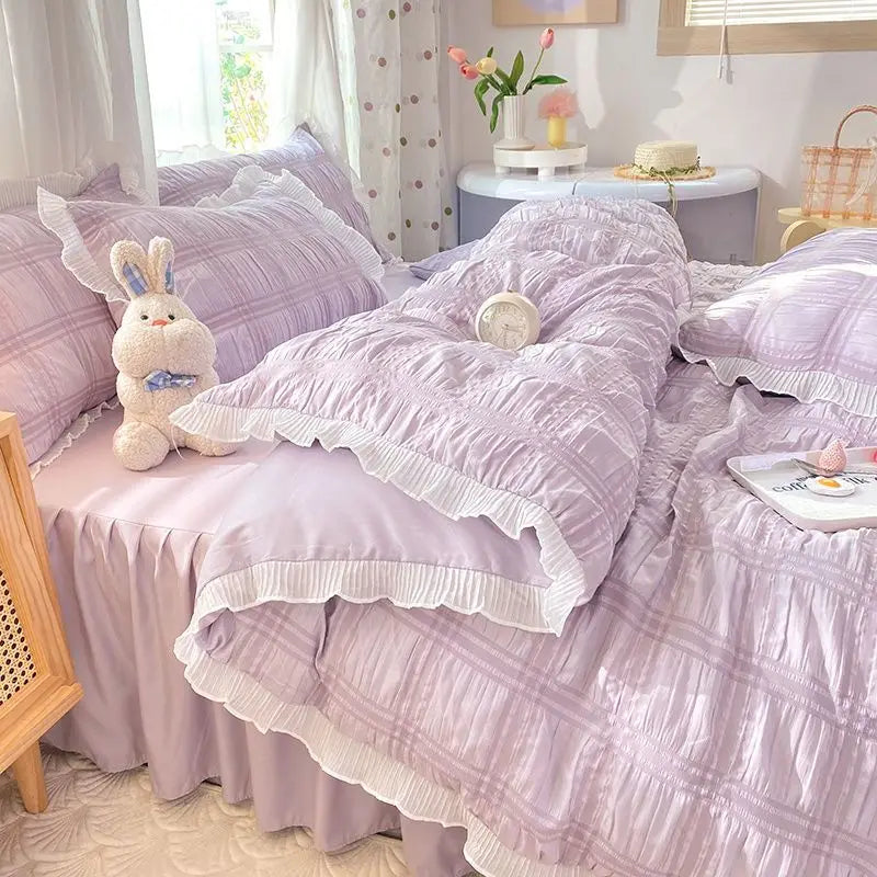 princess textured duvet set