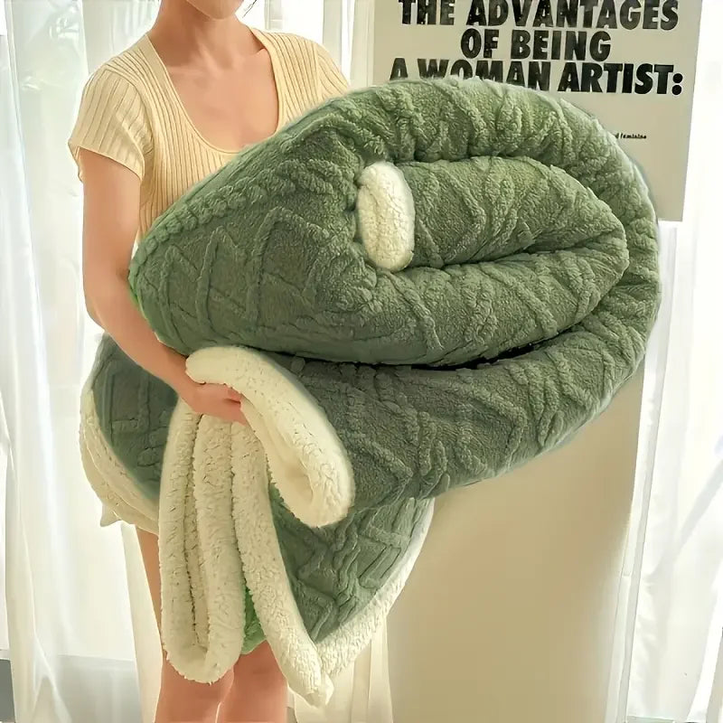 double sided patterned blanket