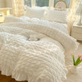 waffle lace duvet bedding