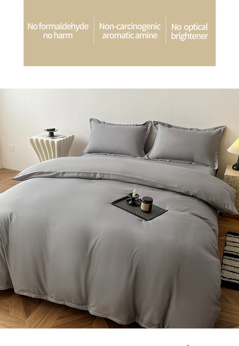 solid plain duvet sets