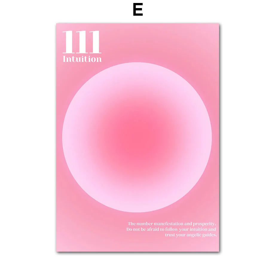 pink graphic print posters