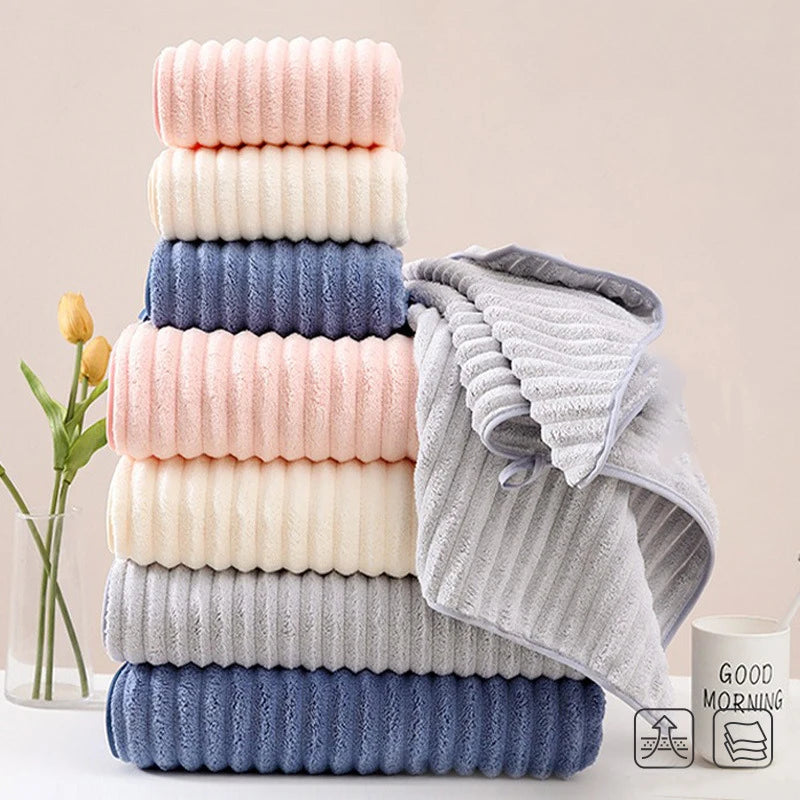 textured stripes xtra soft towels towels