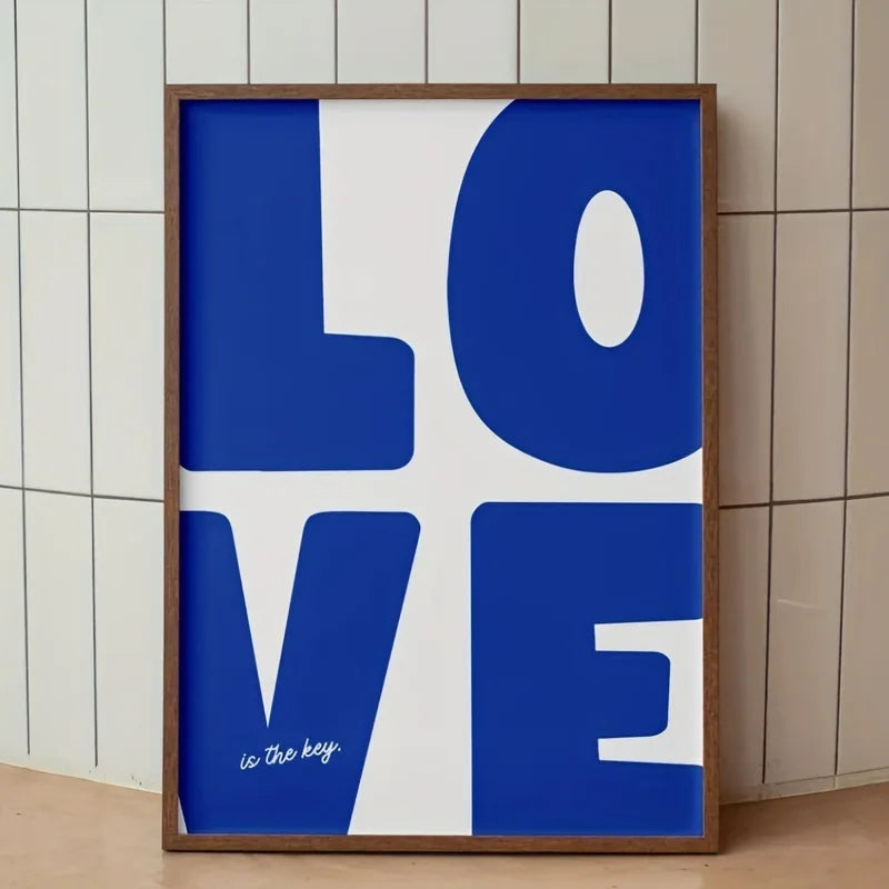 love wall canvas print - frameless