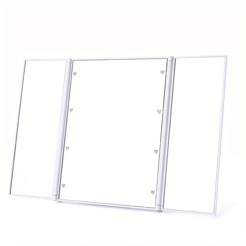 foldable LED mirror- three sided