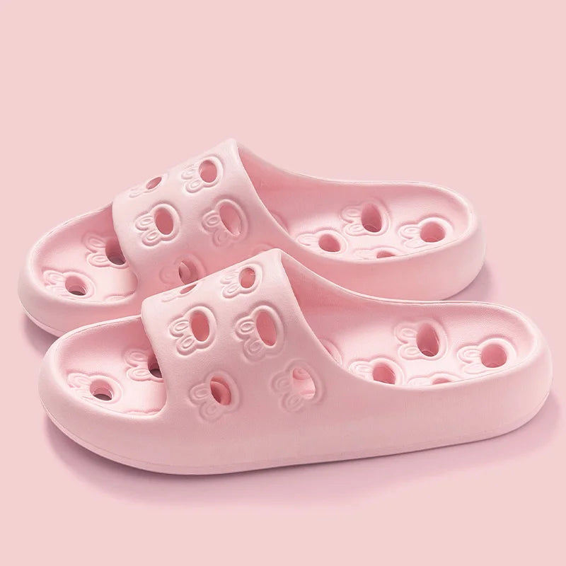 pastel cutout shower slides