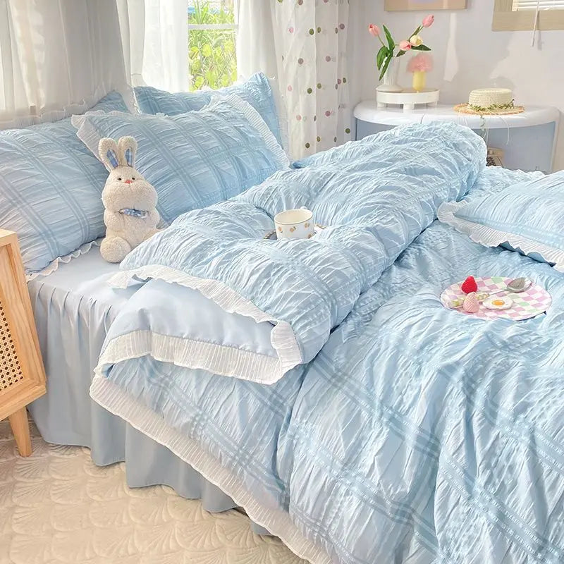princess textured duvet set