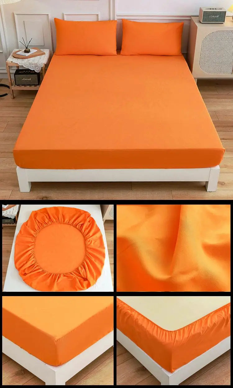 more color solid fitted sheet