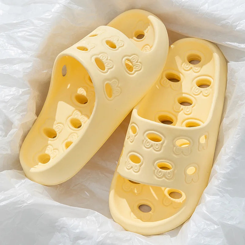 pastel cutout shower slides