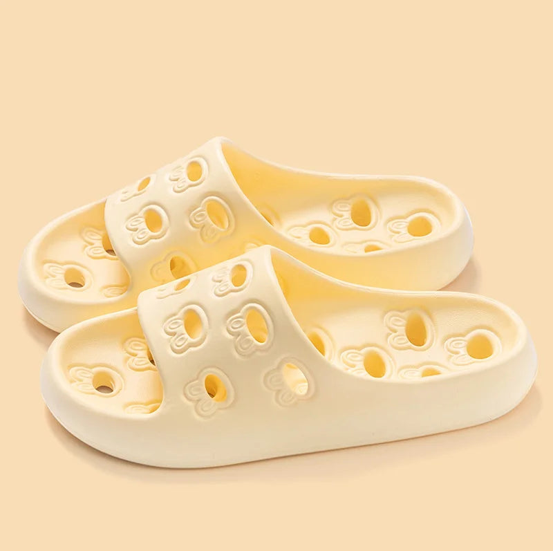 pastel cutout shower slides