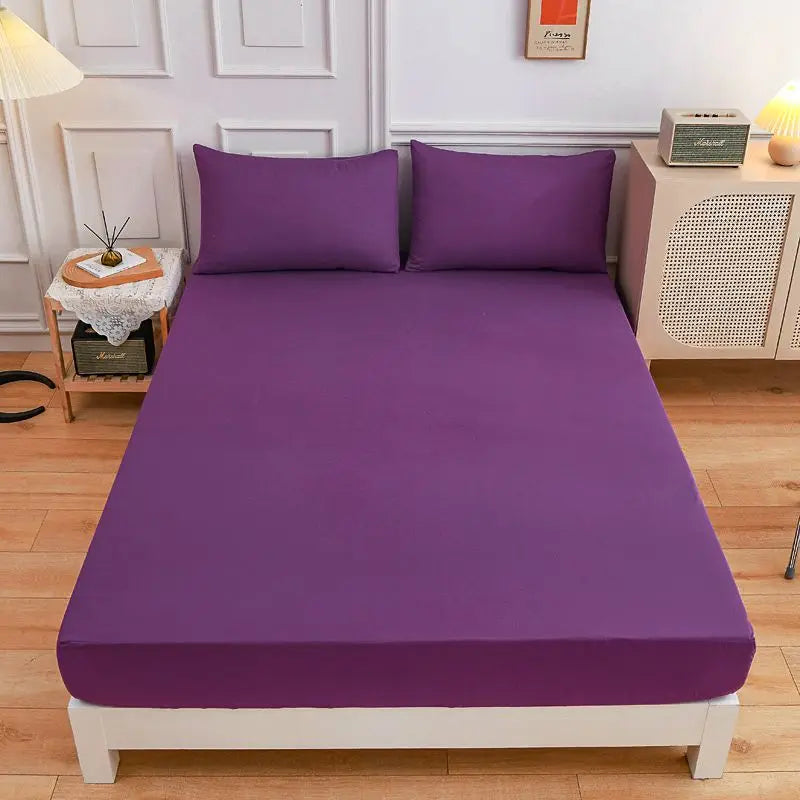 more color solid fitted sheet