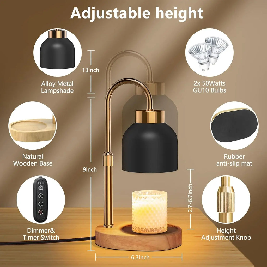 candle warmer with timer (bulbs included)