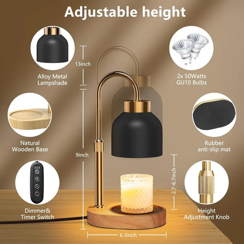 candle warmer with timer (bulbs included)