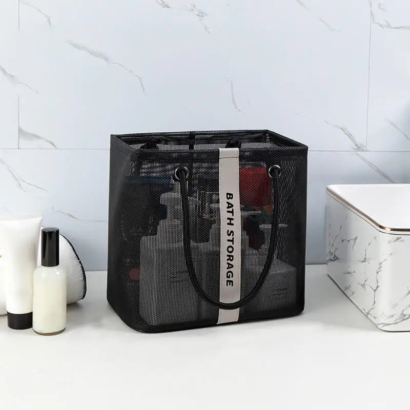 structured shower tote