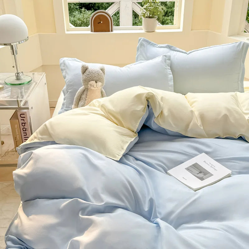 double colored duvet sets