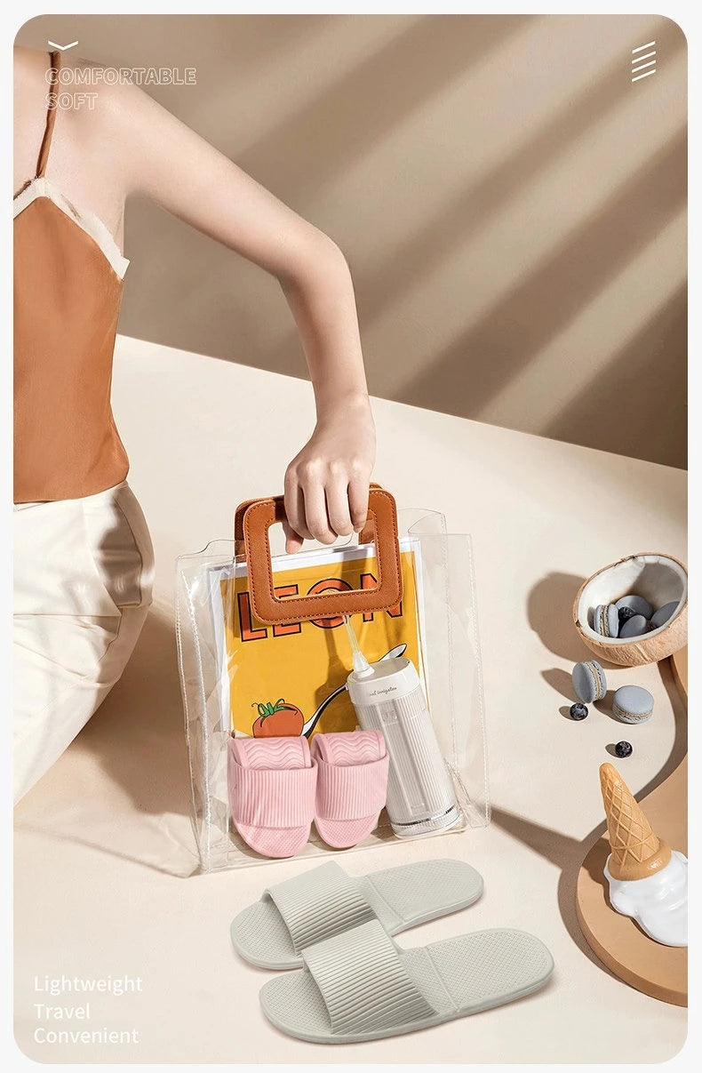flexible foldable shower shoes