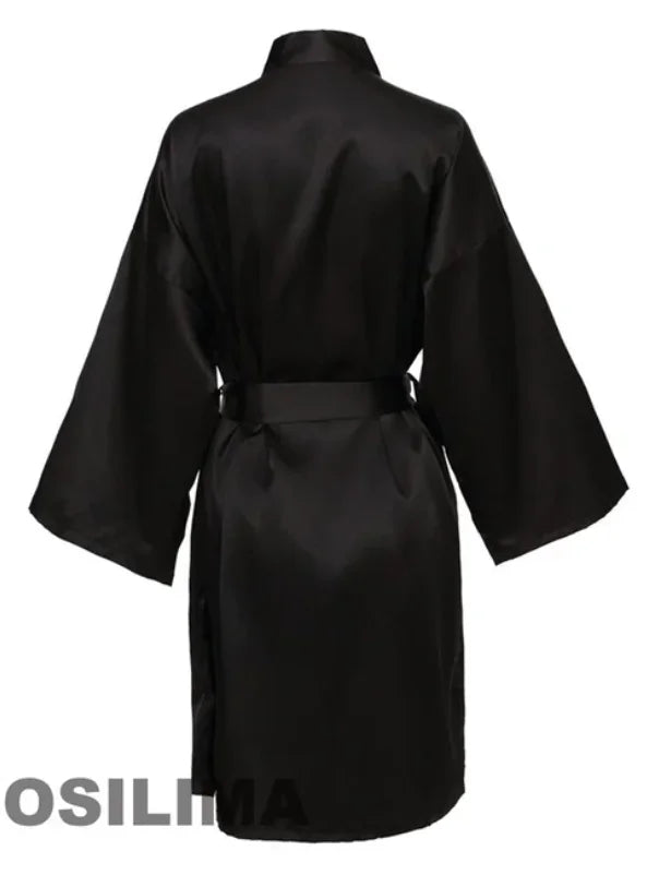 midi satin robe