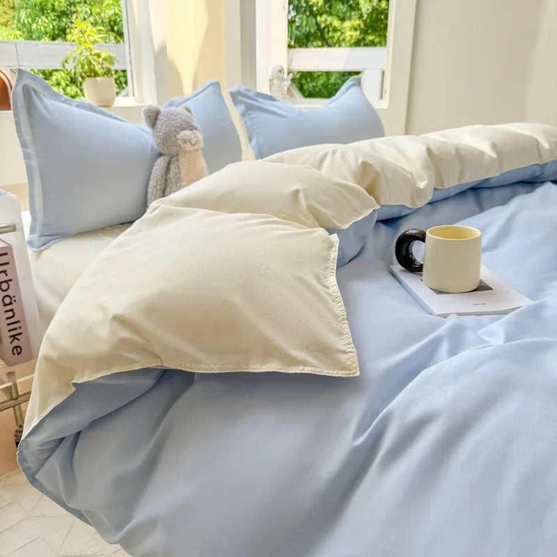 double colored duvet sets