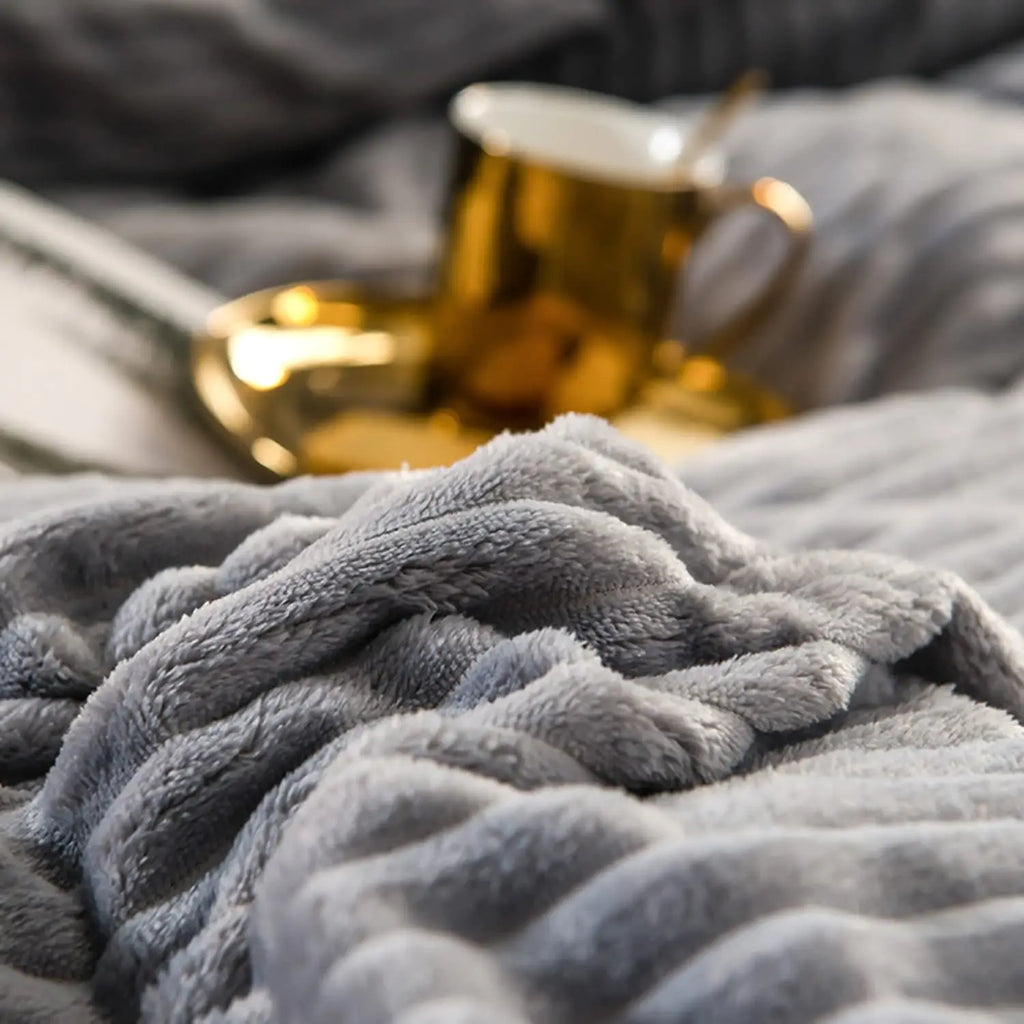 fuzzy corduroy duvet cover set