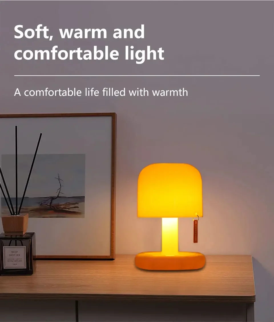 mini sunset mushroom lamp