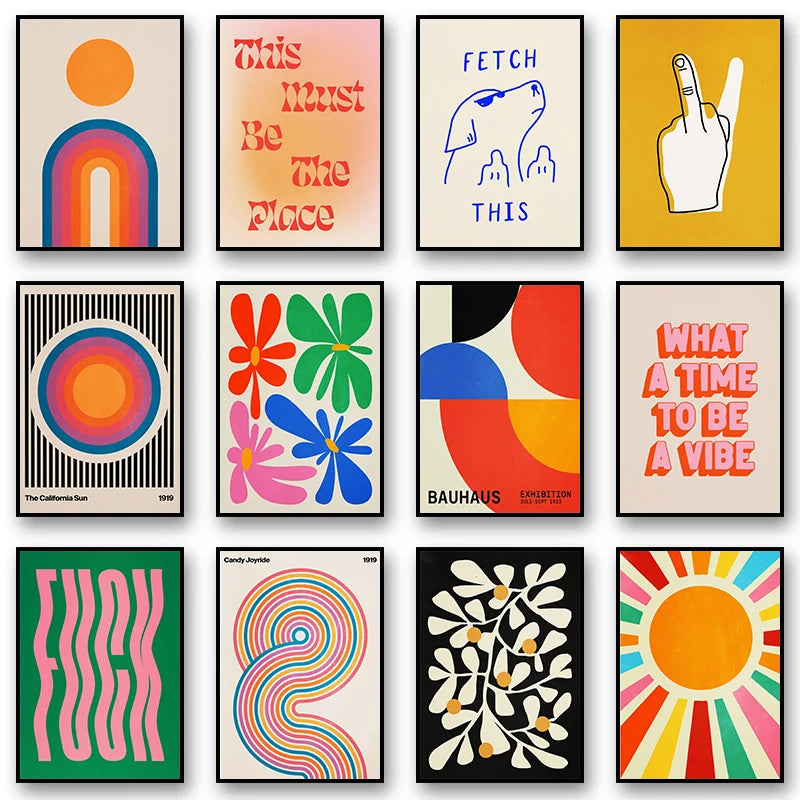 bright colorful posters and prints -  28 variants!